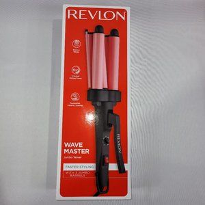 Revlon Hair Curling Iron Wave Master with 3 Jumbo Barrels Waver